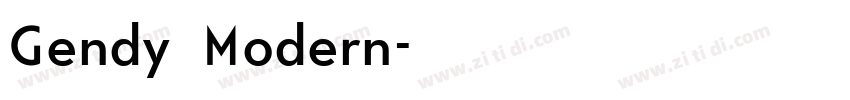Gendy Modern字体转换